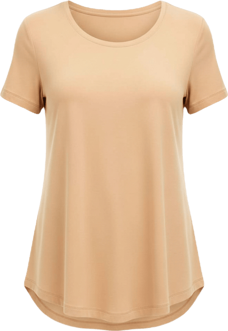 Petite Solid Rayon Span Short-Sleeve Top, Created for Macy's