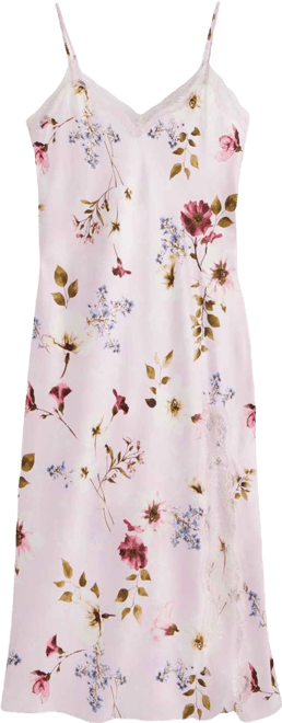 Women's Lace-Trim Satin Nightgown, Exclusively at Macy's