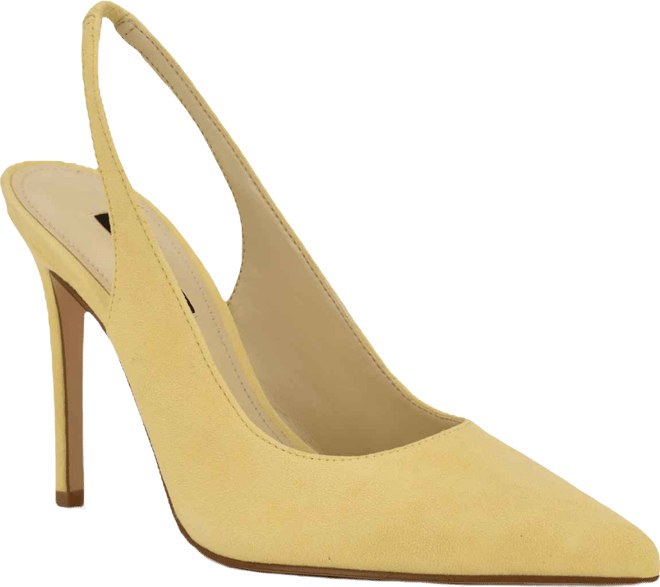 Women's Feather Slingback Stiletto Pumps