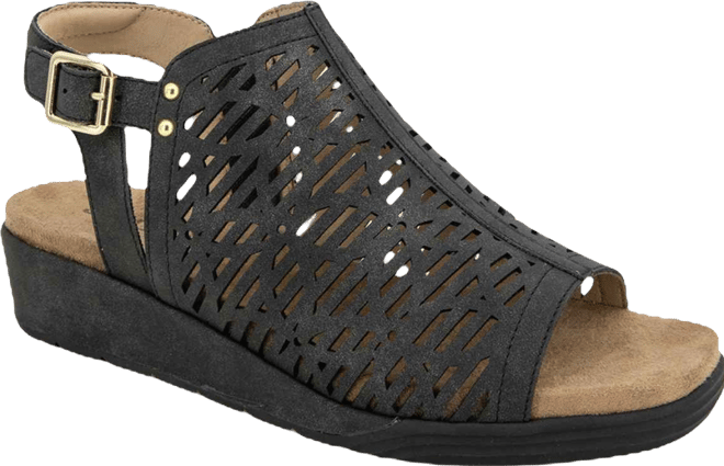 Women's Tessa Shooties Round Toe Wedge Sandals