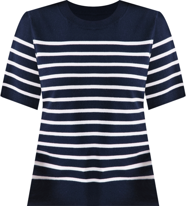 Petite Crewneck Short-Sleeve Sweater, Macy's Exclusive