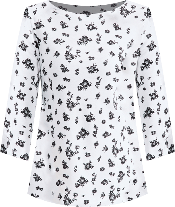 Petite Tie-Detail Boat Neck Tunic Top, Macy's Exclusive