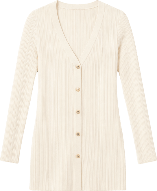 Women's Rib-Knit Long Cardigan, Macy's Exclusive
