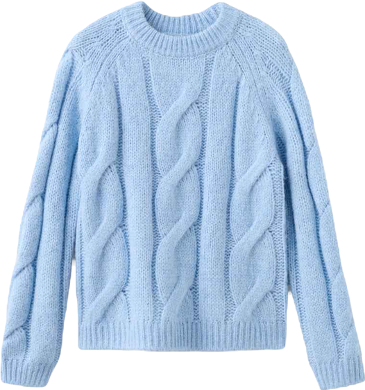 Women's Braided Knitted Sweater