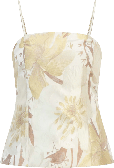 Women's Jacquard Chain-Strap Bustier Top