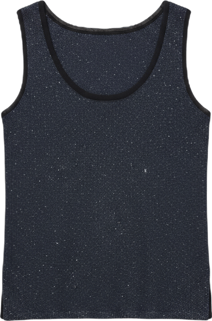 Women's Sequin Scoop Neck Sweater