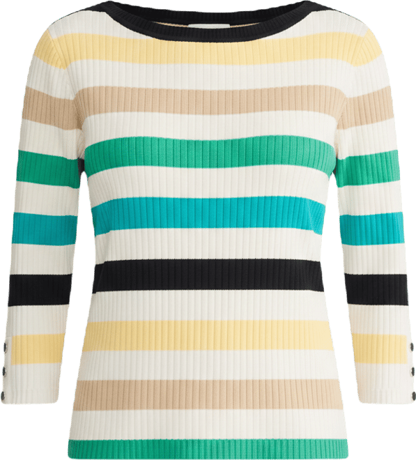 Women's Boat Neck Stripe Top