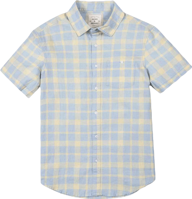 Men's Linen Short Sleeve Button Down Shirt