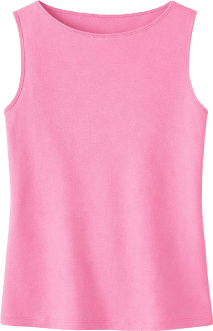 Women's Cotton Boat-Neck Sleeveless Top, Created for Macy's