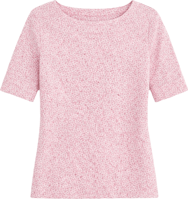 Women's Printed Boat-Neck Elbow-Sleeve Top, Macy's Exclusive