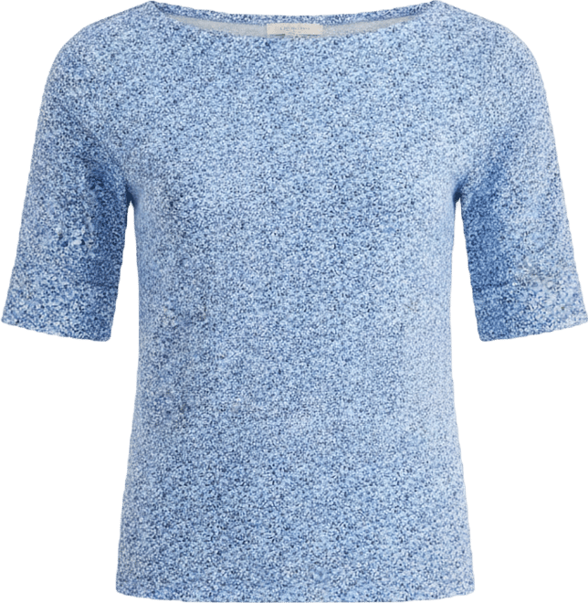 Women's Printed Boat-Neck Elbow-Sleeve Top, Macy's Exclusive