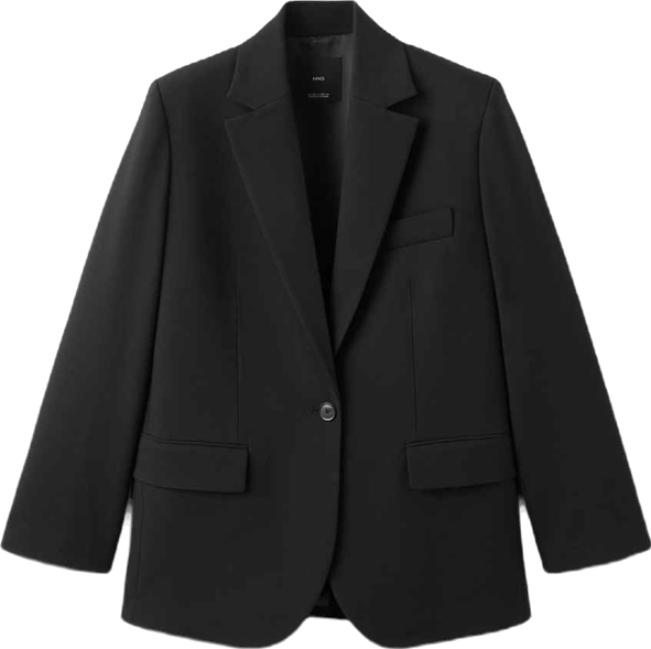 Women's Lapel Pockets Straight Suit Jacket