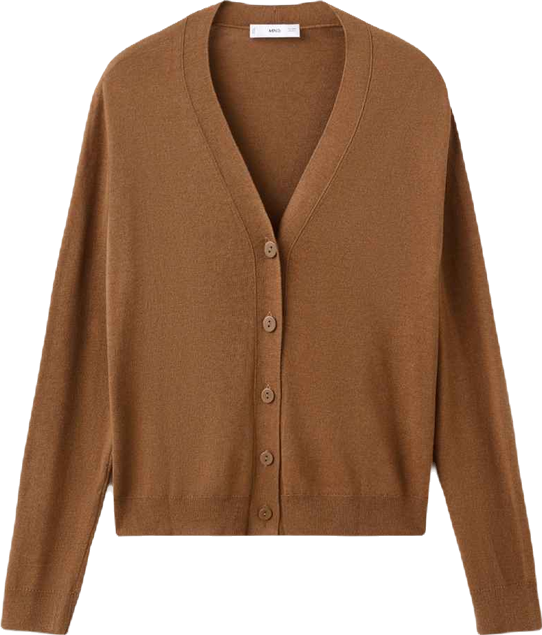 Women's V-Neck Knitted Cardigan Sweater