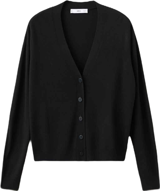 Women's V-Neck Knitted Cardigan Sweater