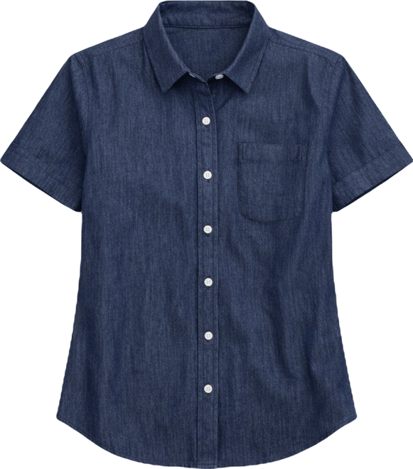 Jeans Women's Chambray Camp Shirt