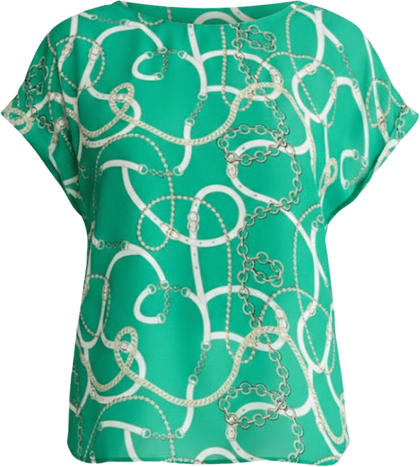 Women's Short-Sleeve Button Top