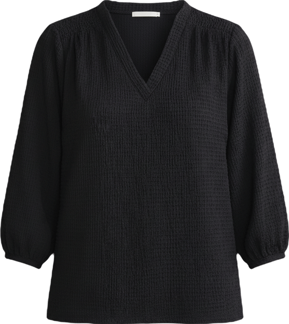 Women's Smocked Shoulder Top