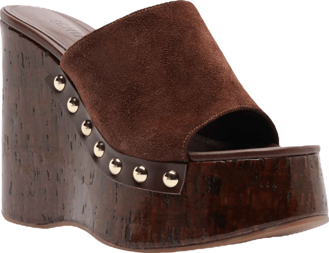 Women's Dalle Studs Slip-On Wedge Sandals