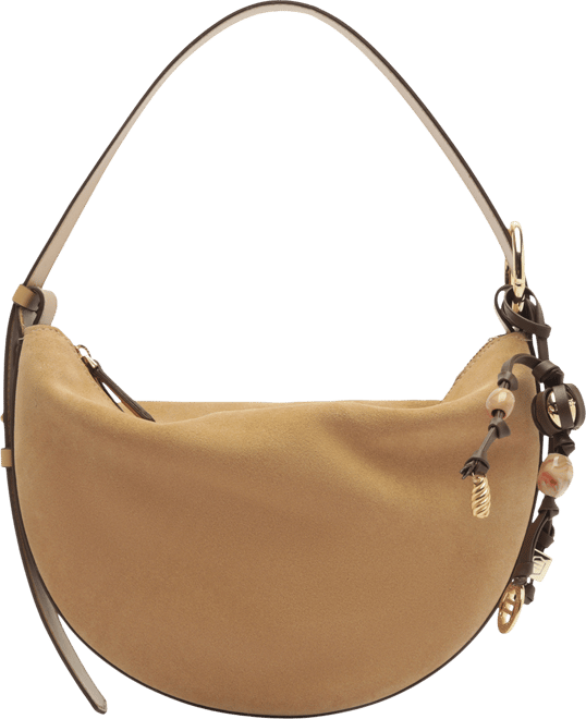 Simone Medium Suede Shoulder Handbag