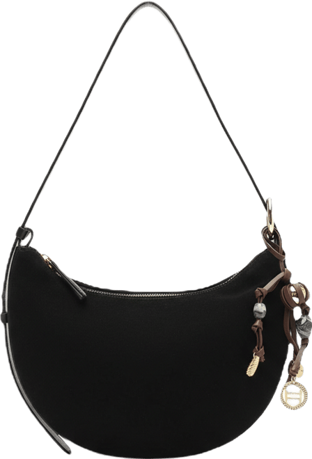 Simone Medium Suede Shoulder Handbag