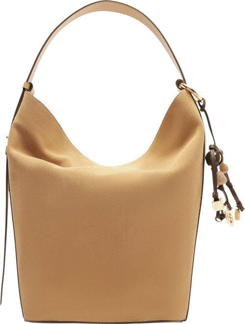 Simone Small Suede Hobo Bag