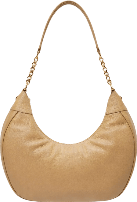 Elena Small Leather Hobo Bag