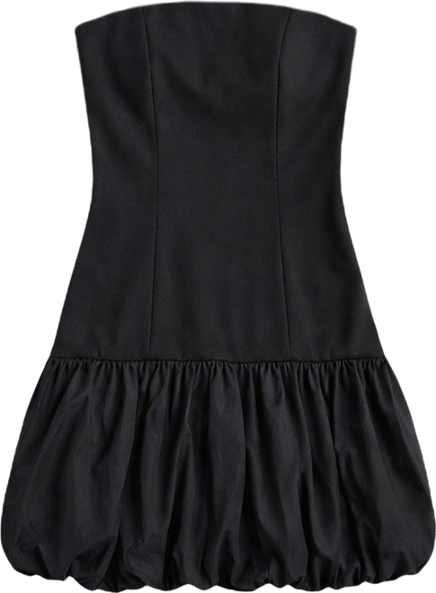 Women's Strapless Bubbled Mini Dress