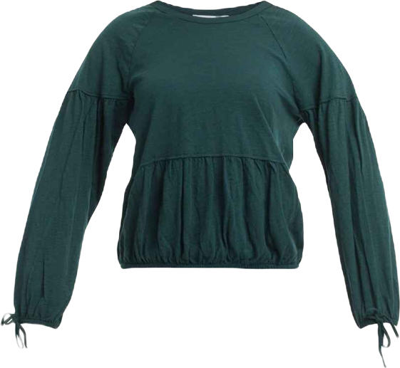 Women's Shirred Elastic Hem Tee