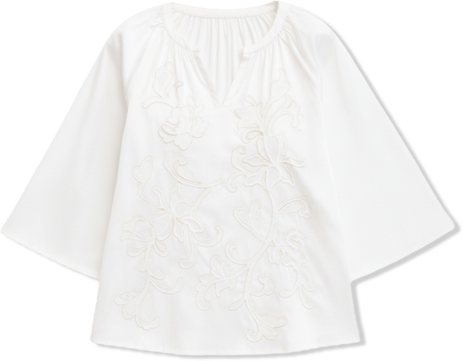 Plus Size Cutwork Top, Macy's Exclusive