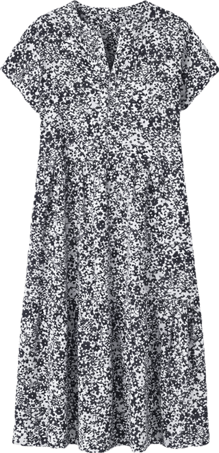 Jeans Women's Shadow Floral Tiered Midi Dress