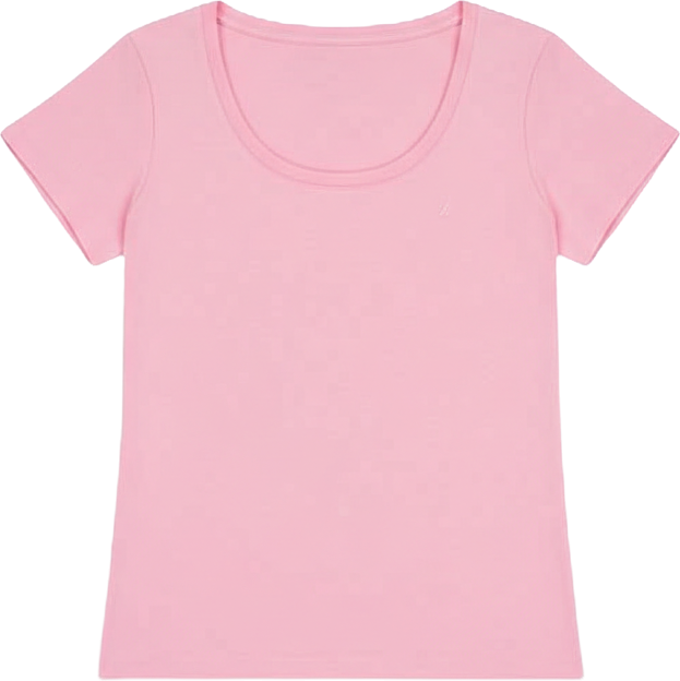 Jeans Women's Cotton Short-Sleeve Scoop-Neck Tee