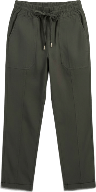 Jeans Women's Solid Cuffed Pull-On Pants