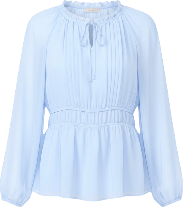 Women's Double Elastic Waist Crewneck Top