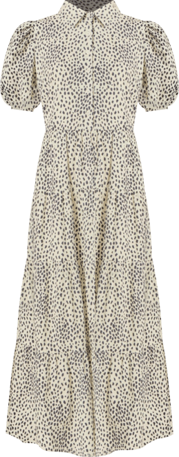 Women's Print Button Up Maxi Dress