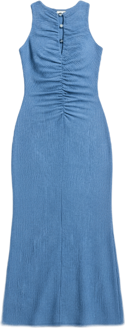 blue jersey wrap dress Happy holly  Jersey Structure Wrap Dress  + SIZES  Blue