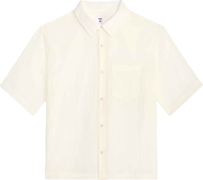Men's Boxy-Fit Sheer Short-Sleeve Shirt, Macy's Exclusive