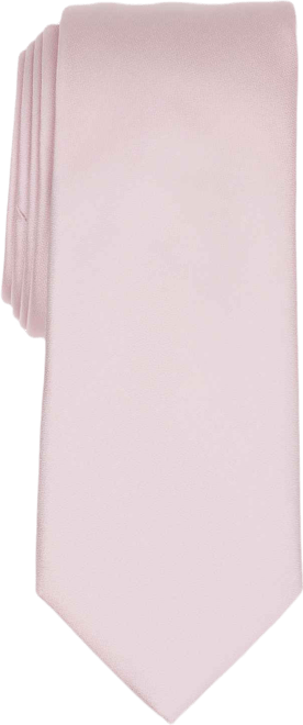 Men's Solid Texture Slim Tie, Created for Macy's