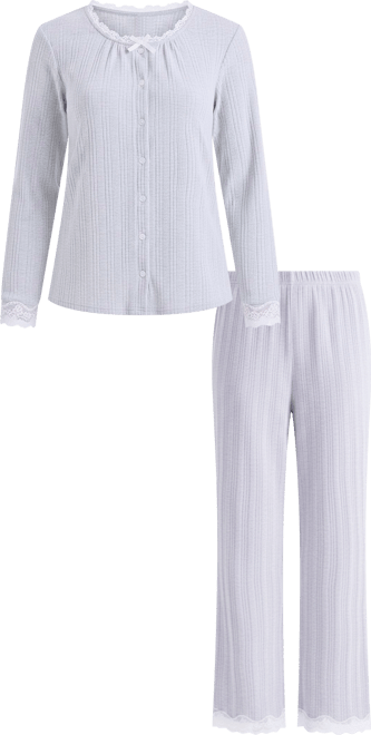 Women's Pointelle Pajama Set, Macy's Exclusive