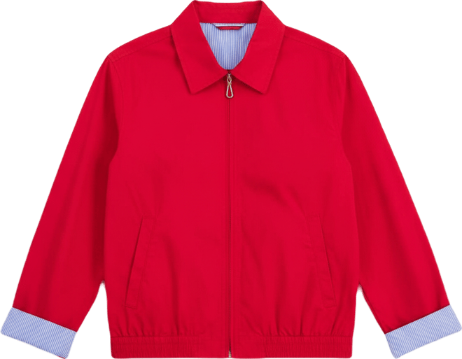 Jeans Women's Cotton Solid Zip-Front Jacket