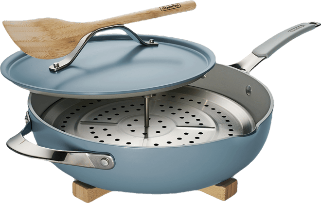 All-in-One Forged 5-Pc. Aluminum Ceramic Jumbo Cooker Set