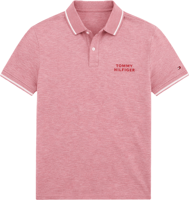 Men's Regular-Fit Two-Tone Oxford Polo Shirt