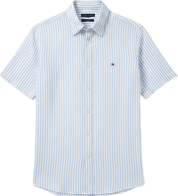 Men's Bengal Stripe Short-Sleeve Shirt, Regular and Big & Tall