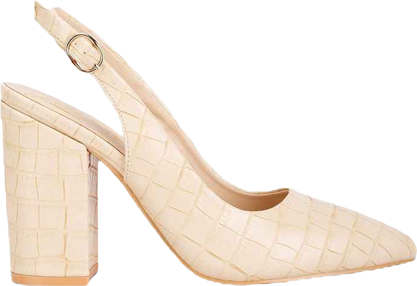 Women's Macha Croctexture Sling Back Heels