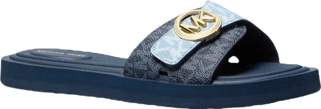 Women's Open Toe Mk Pool Slides Sandals