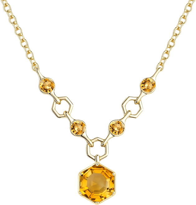 Amethyst (2.5 ct. t.w.) Hexagon Pendant Necklace in Sterling Silver (Also Available in Multi-Stones)