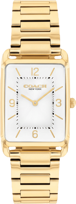 Unisex Elliot Gold Tone Stainless Steel Bracelet Watch, 32x26mm