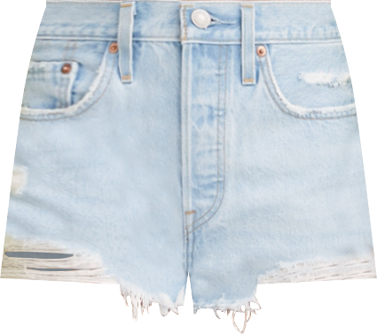 Women's 501 Button Fly Cotton High-Rise Denim Shorts