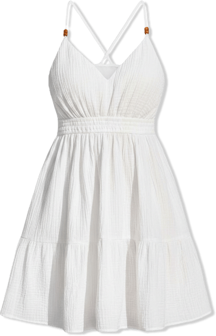 Women's Perfection White Mini Beach Dress