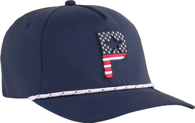 PUMA x Voltion Pars And Stripes Five Panel Snapback Golf Hat