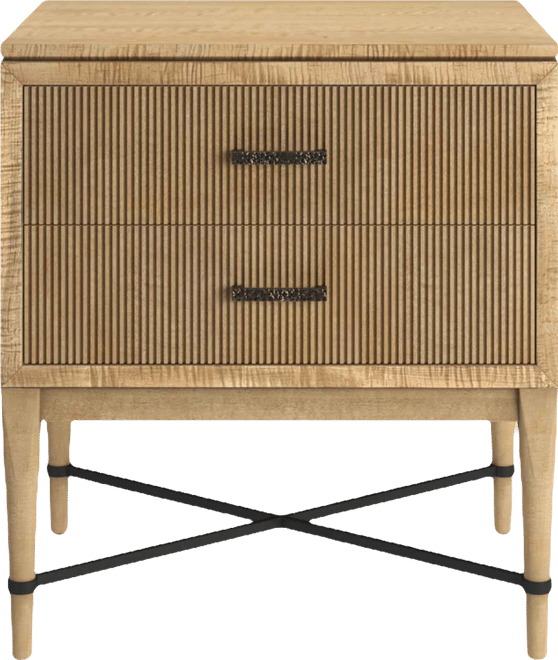 Loft 24" Wood 2-Drawer Nightstand